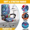 Smiry Stretch Printed Office Computer Chair Covers, Universal Desk Rotating