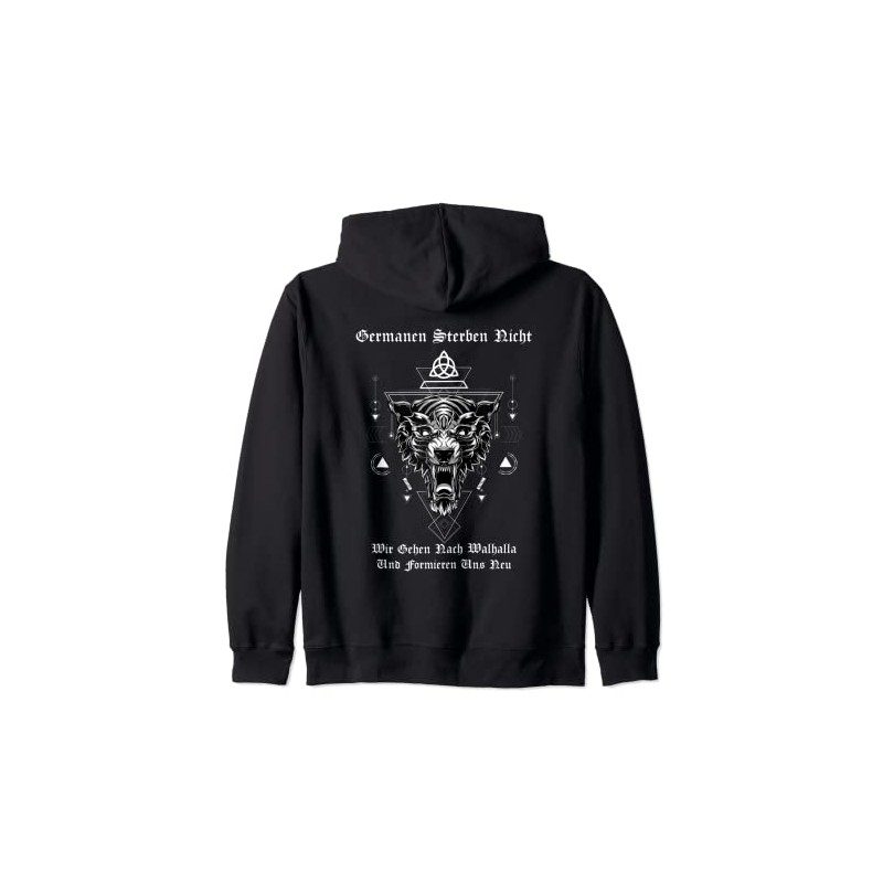 Germanen Sterben Nicht Wir Ggehen nach Walhalla und Shapieren Hooded