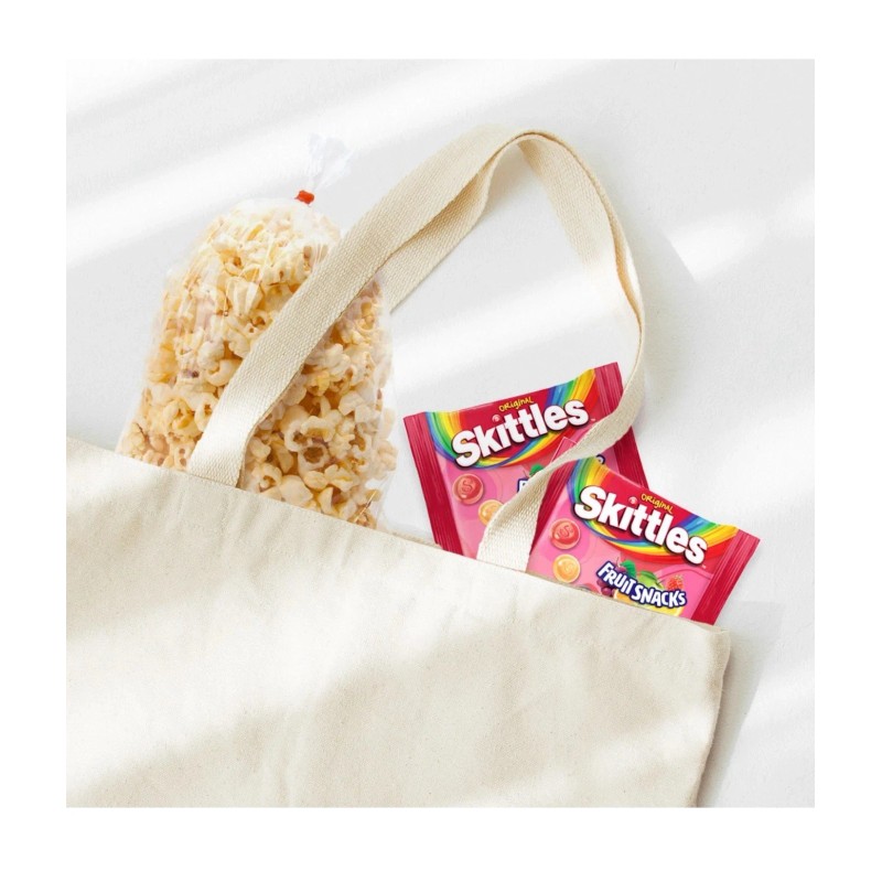 Skittles Fruit Snacks, Original, Real Fruit Juice Gummies, 0.8 oz,