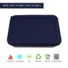 Sophico 3 Cup Rectangle Silicone Storage Cover Lids Replacement for