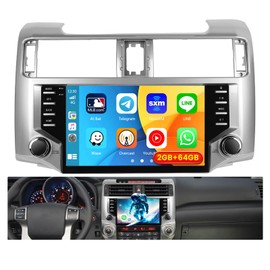 [2+64GB] Inefala for Toyota 4runner 2010-2020 Android Car Stereo with Wireless CarPlay Android Auto, 9 Inch HD Touchscreen Head Unit with GPS WiFi Bluetooth FM/RDS Radio SWC Backup Camera Canbus MIC