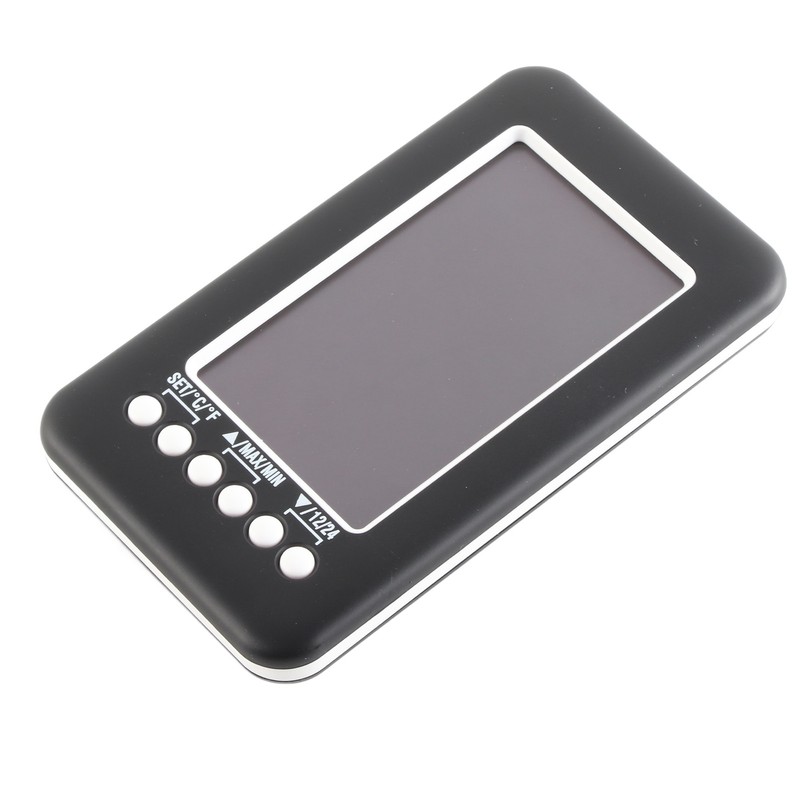CJ3316RF 4in Thermometer with Clock Function Indoor Outdoor Digital Wireless