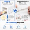 Silicone LED Channel System, 16.4FT Flexible LED Strip Light Cover,