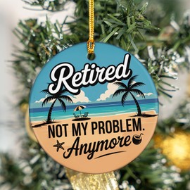 Retirement Ornament 2025 Gift for Woman, Men, Retired Gifts for Teacher, Nurse, Coworker, Boss, Employee, Teacher, Nurse, Woman, Man, Christmas Ornament Keepsake Gifts for Retiring (Style 3)