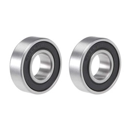 TOP-VIGOR 2Pcs 6202-16-2RS Deep Groove Ball Bearings, Z2 16mm x 35mm x 11mm Double Sealed Industrial Bearings, Chrome Steel Skateboard Bearings for Electrical Instrument Equipment