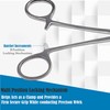 Premium Autoclave-able Heavy Duty Hemostat Forceps Clamps 6.25" Straight, Stainless