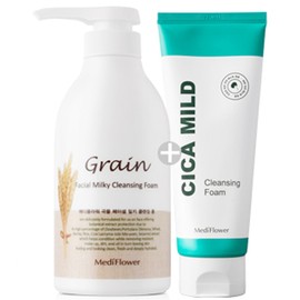 Milky Large Capacity Cleansing Foam 500ml+Grain Facial Cleansing Foam 150ml Mild Foam Cleansing - 2.Milky Cleansing Foam 500ml+Cica Foam 150ml / 밀키 대용량 클렌징폼 500ml+곡물 페이셜 클렌징폼 150ml순한 폼클렌징 - 2.밀키 클렌징폼 500ml+시카폼 150ml