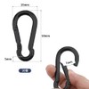 Glvaner Carabiner, Spring Hook, Multifunctional Carabiner, Stainless Steel, Rustless, Small,