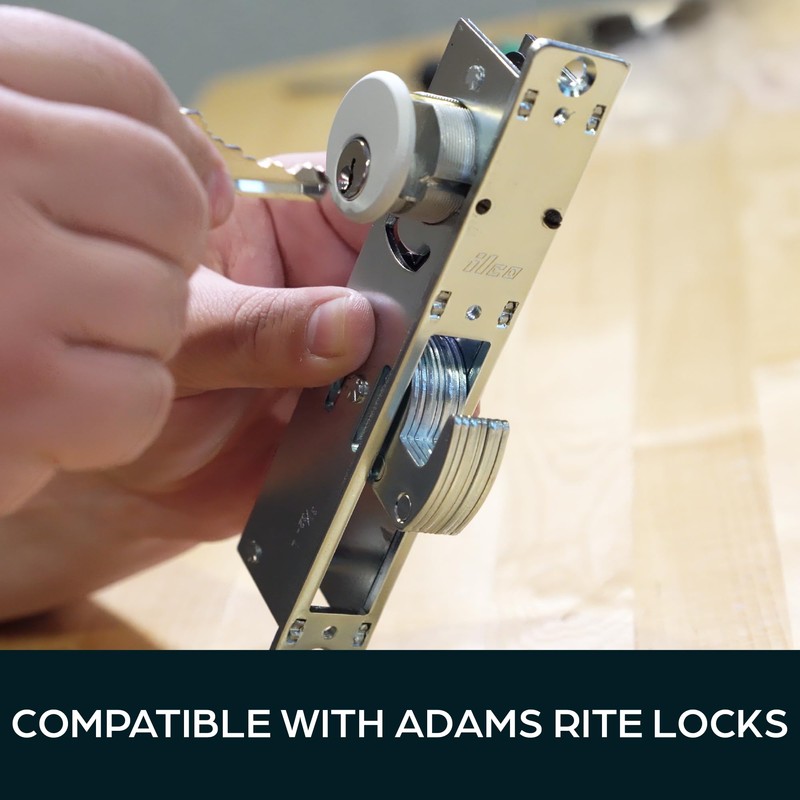 Summit DOORWARE Mortise Cylinder Hook Bolt with Keys | Adam
