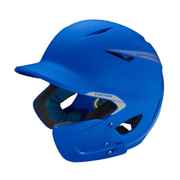EASTON PRO X Baseball Batting Helmet w / JAW GUARD, Junior, Right-Handed Batter, Matte Royal