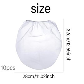 10pcs 1 Gallon Paint Strainer Bags, Paint Strainer with Elastic Top Opening White Regular Fine Mesh Filters Bag for Paint, for Liquid Filtering & Home Brewing, Paint Gardening