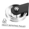 Kisangel Heavy Duty Silent Detachable Exercise Pulley Wheel with Strap