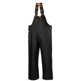 Helly-Hansen Workwear Storm Waterproof Bib Pants for Men - Breathable & PVC-Coated Waterproof Bibs - Work Overalls for Men - 990 Black - XX-Large
