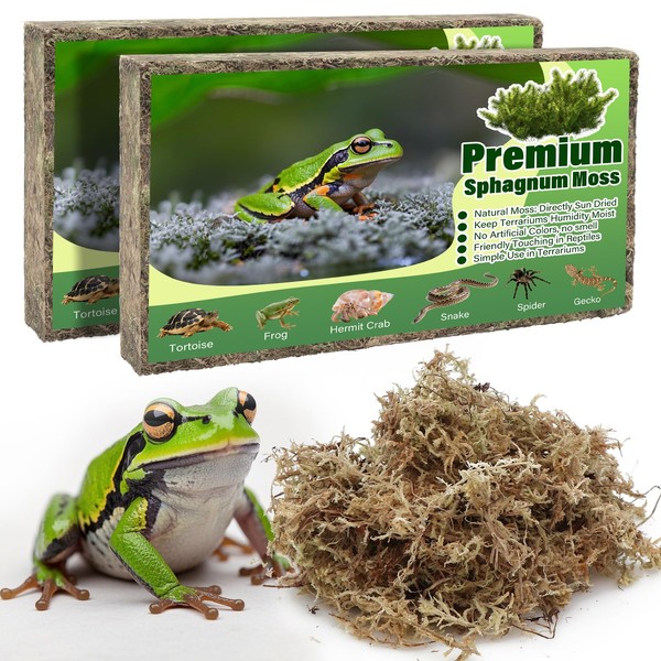 AQUA KT Reptile Premium Sphagnum Live Moss Bedding for Tree