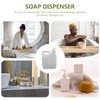 Healvian Travel Body Wash Container 2-in-1 Shampoo Dispenser Heavy-Duty Plastic