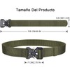 Cinturones para hombre, cinturón de nailon militar 2 piezas, cinturón