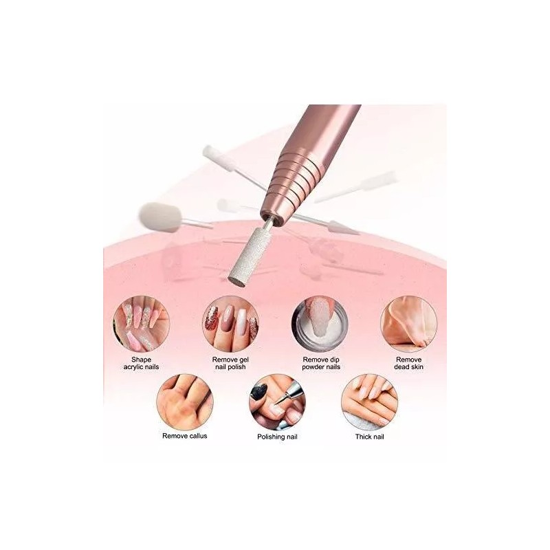 MelodySusie Kit De Manicure Para Uñas, Lima De Uñas Electrica