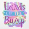 Holographic Decal Stickers of Hands Off The Bump Premium Waterproof