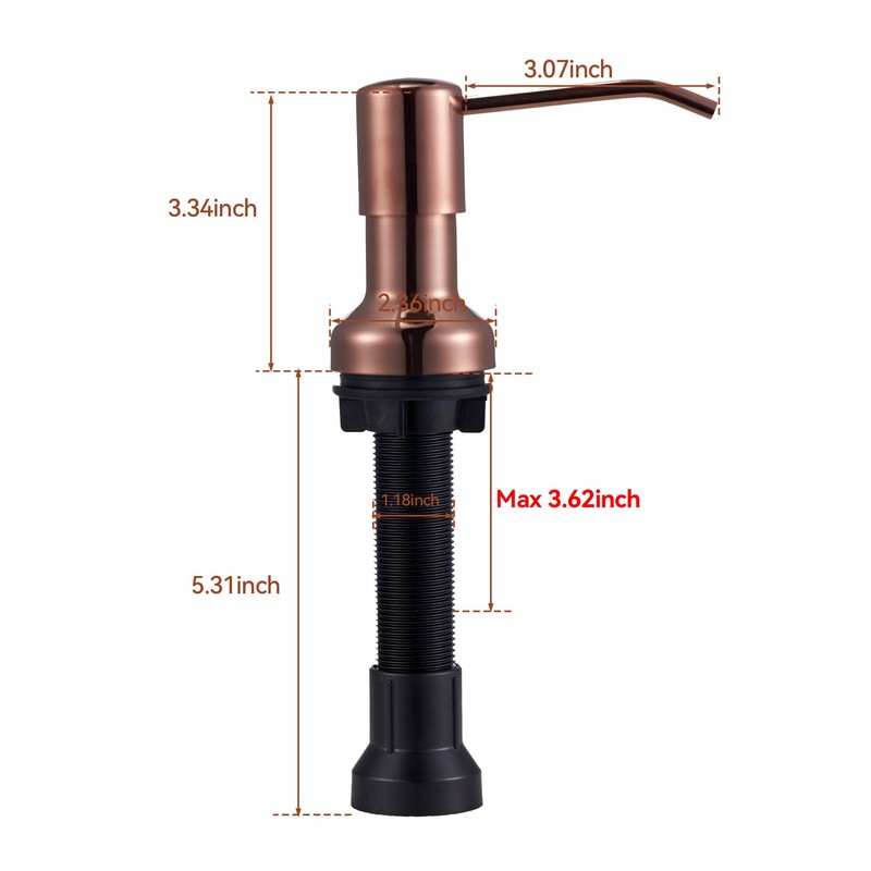 Yofidra Soap Dispenser for Kitchen Sink, Dish Soap Dispenser for