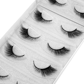 DYSILK Lashes Mink Lashes 5 Pairs 6D Eyelashes Extensions Kit Angel 4mm-17mm