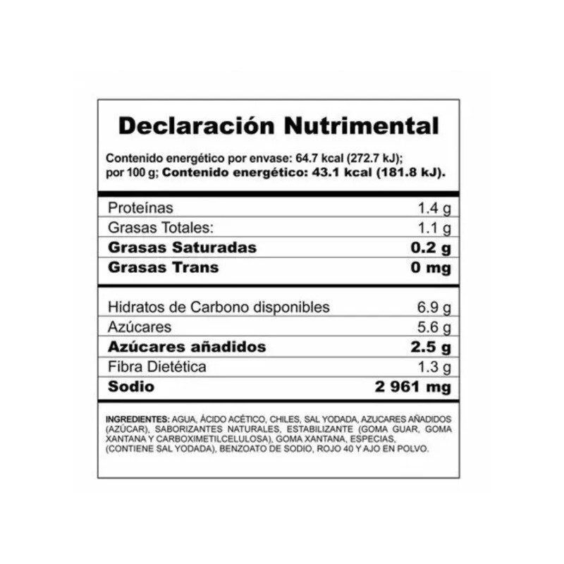 Bufalo 3 BUFALO SALSA CLASICA EXTRA PICANTE 150g (5.29 Oz)