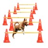 TNZMART Dog Agility Hurdle Cones Pet Jump Training Set Dog