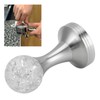 Crystal Ball Coffee Flat Tamper Stainless Steel Base Powder Hammer