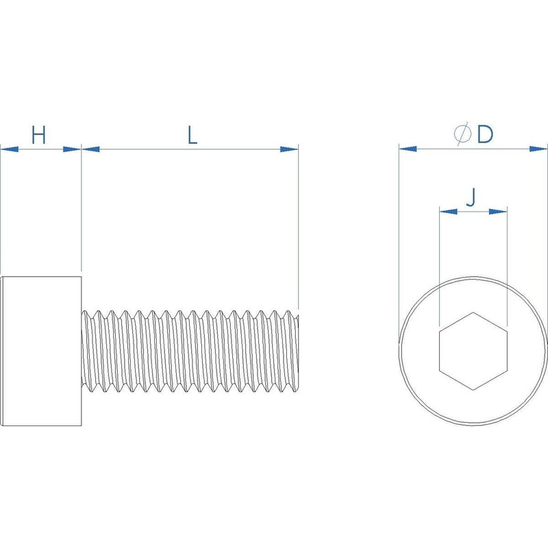 Fullerkreg M6-1.0 x 20MM Socket Head Cap Screws, Allen Socket