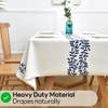 Yofori Table Cloth Plastic Tablecloth Wipeable PVC Wipe Clean WaterProof