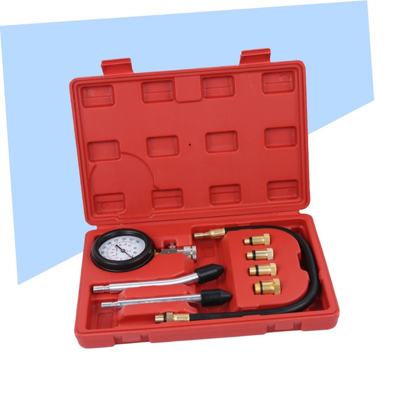 GRIRIW Universal Cylinder Pressure Gauge Car Motorcycle 0-300psi Compression Tester