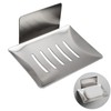 Soap Dish for Shower Wall, Stainless Steel Adhesive Soap Holder