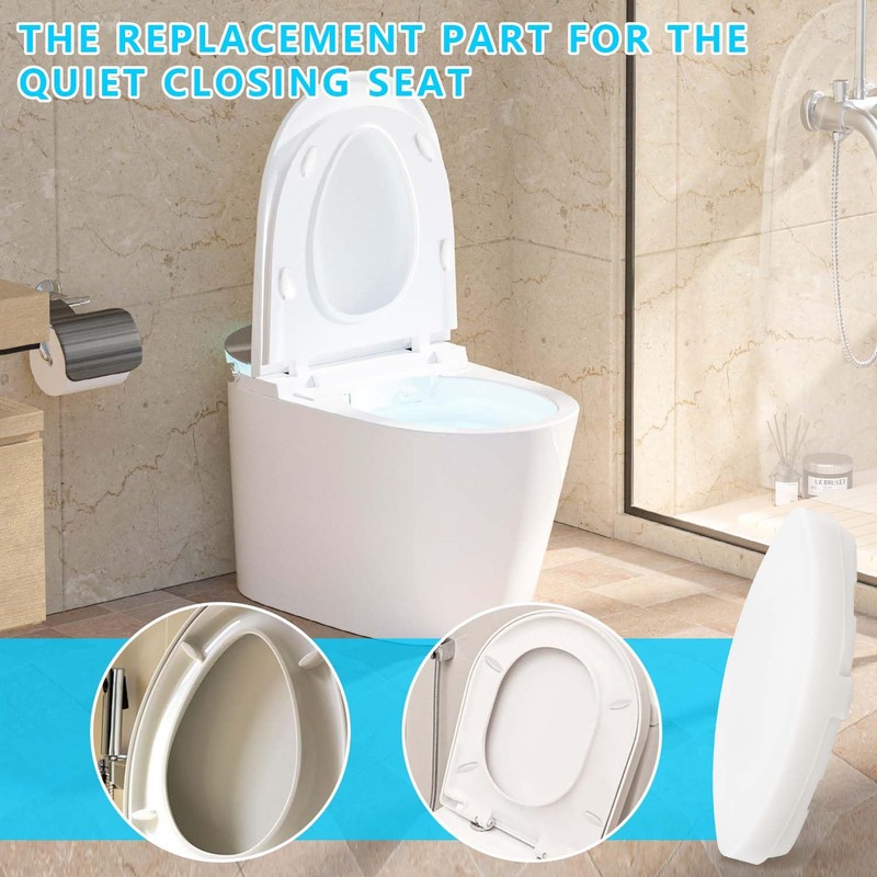 Toilet Seat Bumper for Kohler 1133070 1236365 Replacement Parts Set