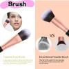 45pzs Brochas Maquillaje Base Profesional Kit Con Esponjas