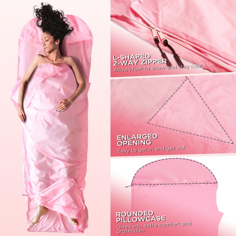 JAICOM Hut Sleeping Bag Ultralight Nylon Sleeping Bag Liner (Only