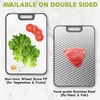 Stainless Steel Cutting Boards, Double Sided Cutting Board for Kitchen,