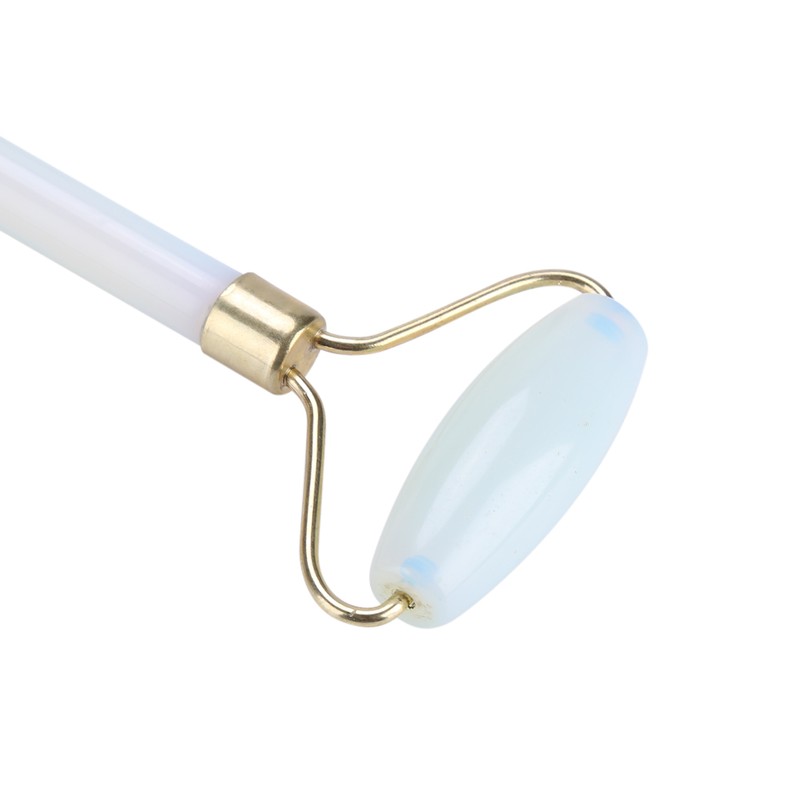1Pc Artificial Jade Doublehead Beauty Roller AntiAging Face Eye Neck