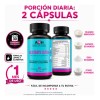 Glicinato Ultra 60 Cáp Glicinato De Magnesio 500 Mg A4h