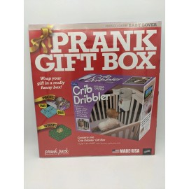 PrankPack Prank Baby Shower Gift Box Fake "Crib Dribbler" Funny Surprise Joke Gag Box
