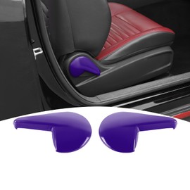 PDKLIN for Challenger Seat Back Adjustment Handle Trim Cover Fit for Dodge Challenger 2010-2023 Purple Interior Accessories 2pcs
