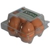 Supa Brown Rubber Poultry Eggs, Pack of 4. Encourage Hens
