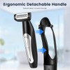Mens Back Shaver with Long Handle, Multifunctional Cordless Back Shavers