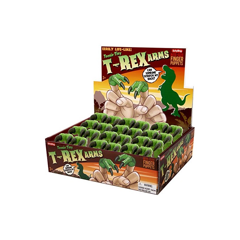 Schylling Teenie Tiny T-Rex Arms Finger Puppet