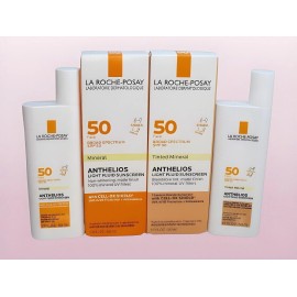 LA ROCHE POSAY SPF50 ANTHELIOS MINERAL AND TINTED MINERAL LIGHT SUNSCREEN 1.7 OZ