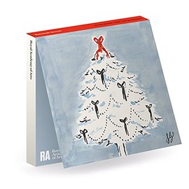 Royal Academy of Arts Susannah Garrod Christmas Tree Pack of 10 Christmas Cards (15 x 15 cm)