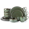 LERATIO Ceramic Dinnerware Sets for 4,16-PieceReactive Glaze Plates and Bowls