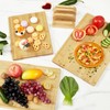 Bamboo Cutting Board Set of 3, Wooden Chopping Board Set