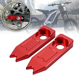 CTDOESO CNC Billet Swing Arm Tensioner Axle Chain Tensioner Adjuster for Sur-Ron MX and X and for Segway X260 Dirt Bike Motorcycle (Red)
