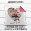 PR Print Royal Photo Cushion with Filling with Saying "Ich