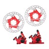 4pcs Disc Brake Kit Aluminium Alloy Disc Brake Calipers Rotor