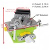 Cross Slide Drill Press Vise, 2-Way X- Y- Benchtop Drill